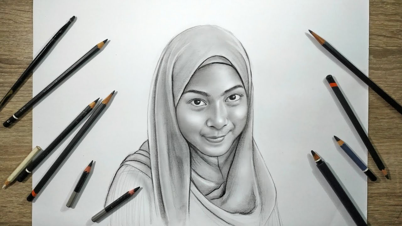 44+ Gambar Sketsa Wajah Pahlawan, Artis, Dll (Lengkap Terbaru)