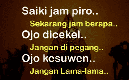 Kata-kata Lucu Bahasa Jawa