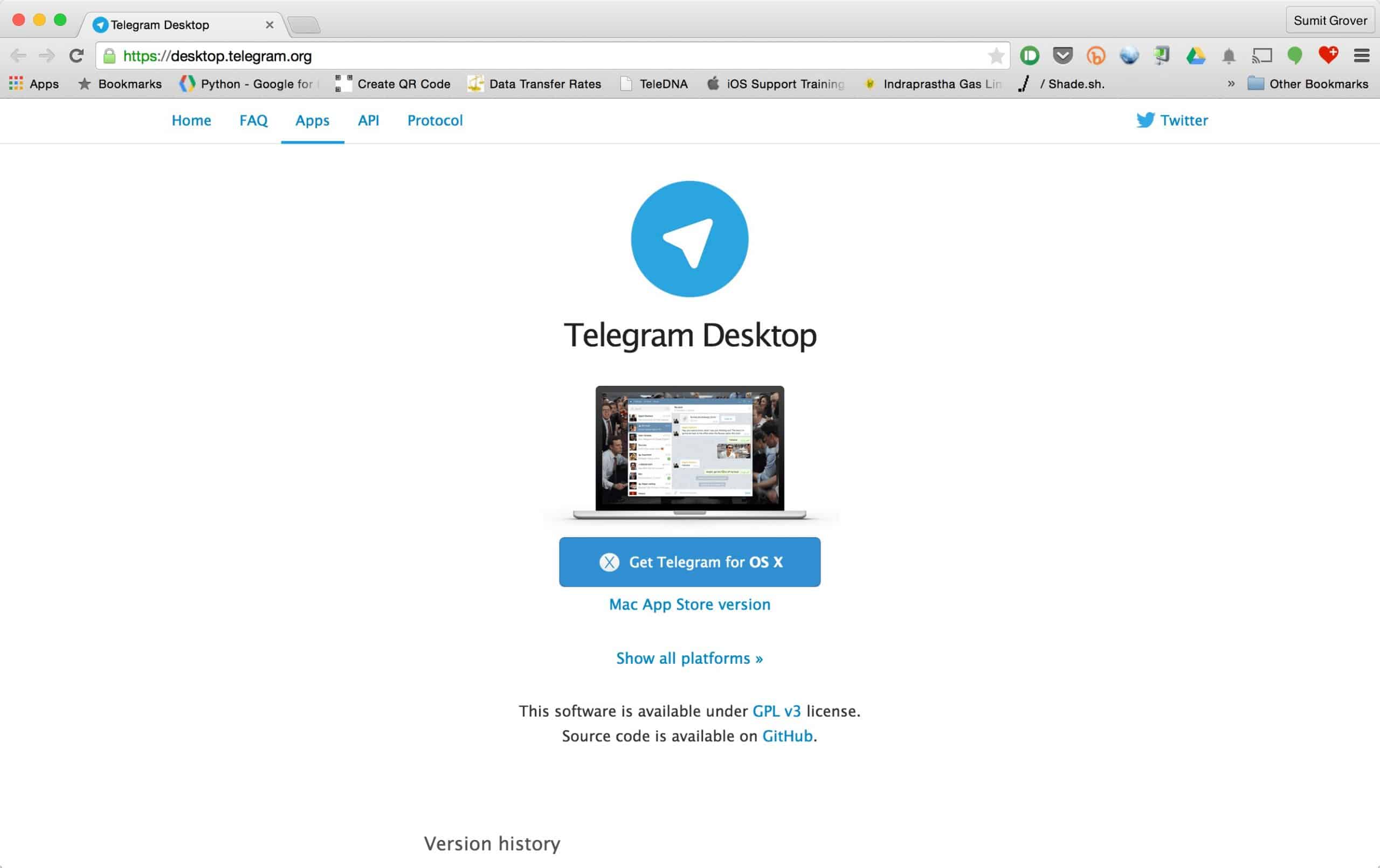 Kunjungi halaman resmi Telegram yang menyediakan file instalasi Telegram web. Anda bisa mendapatkannya di laman